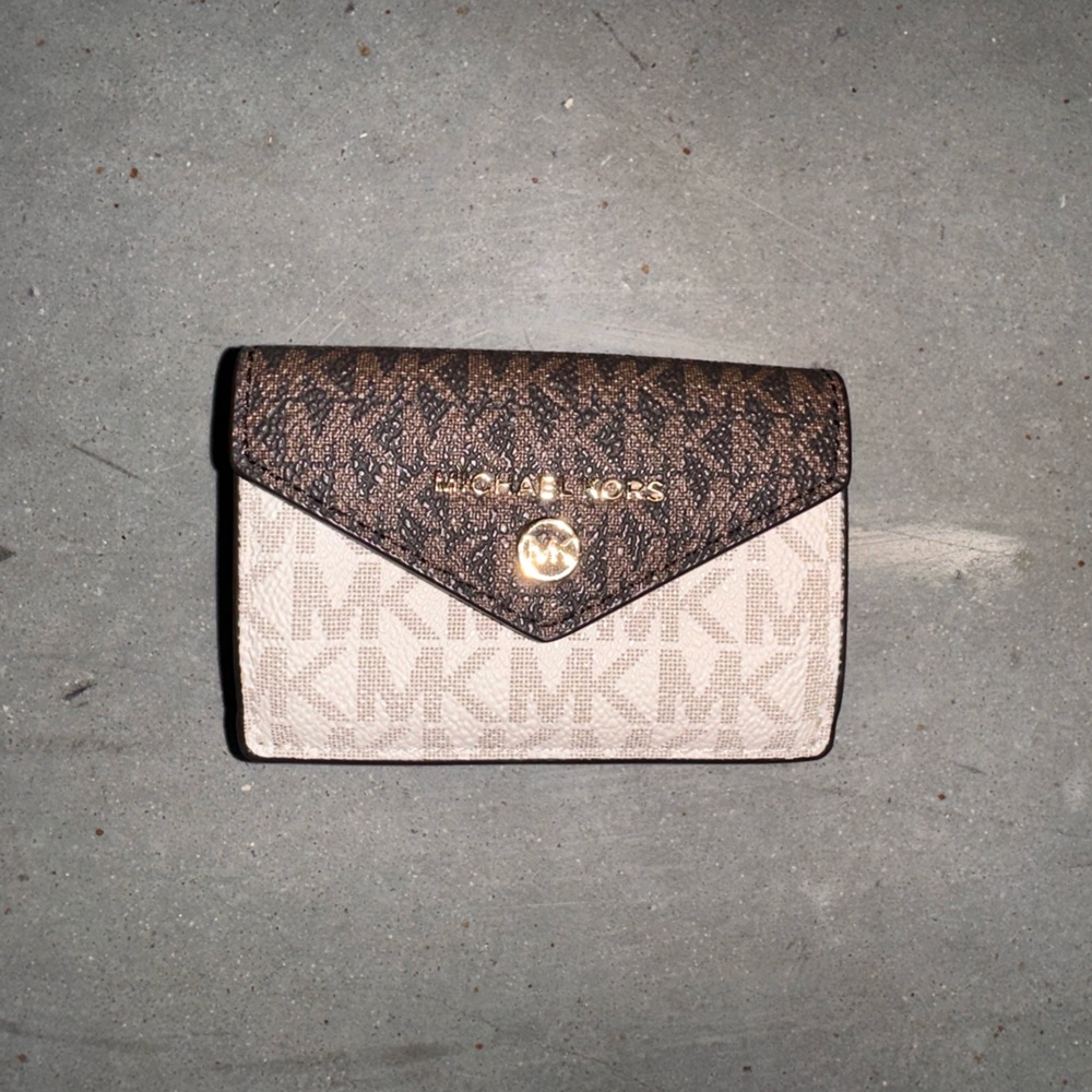 Michael Kors Black and Cream Logo Wallet